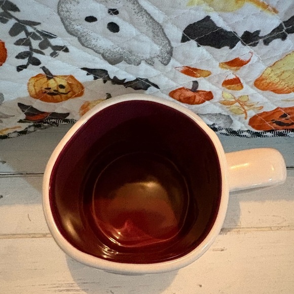 Rae Dunn Snuggle Season Mug - White and Burgundy - Picture 3 of 4